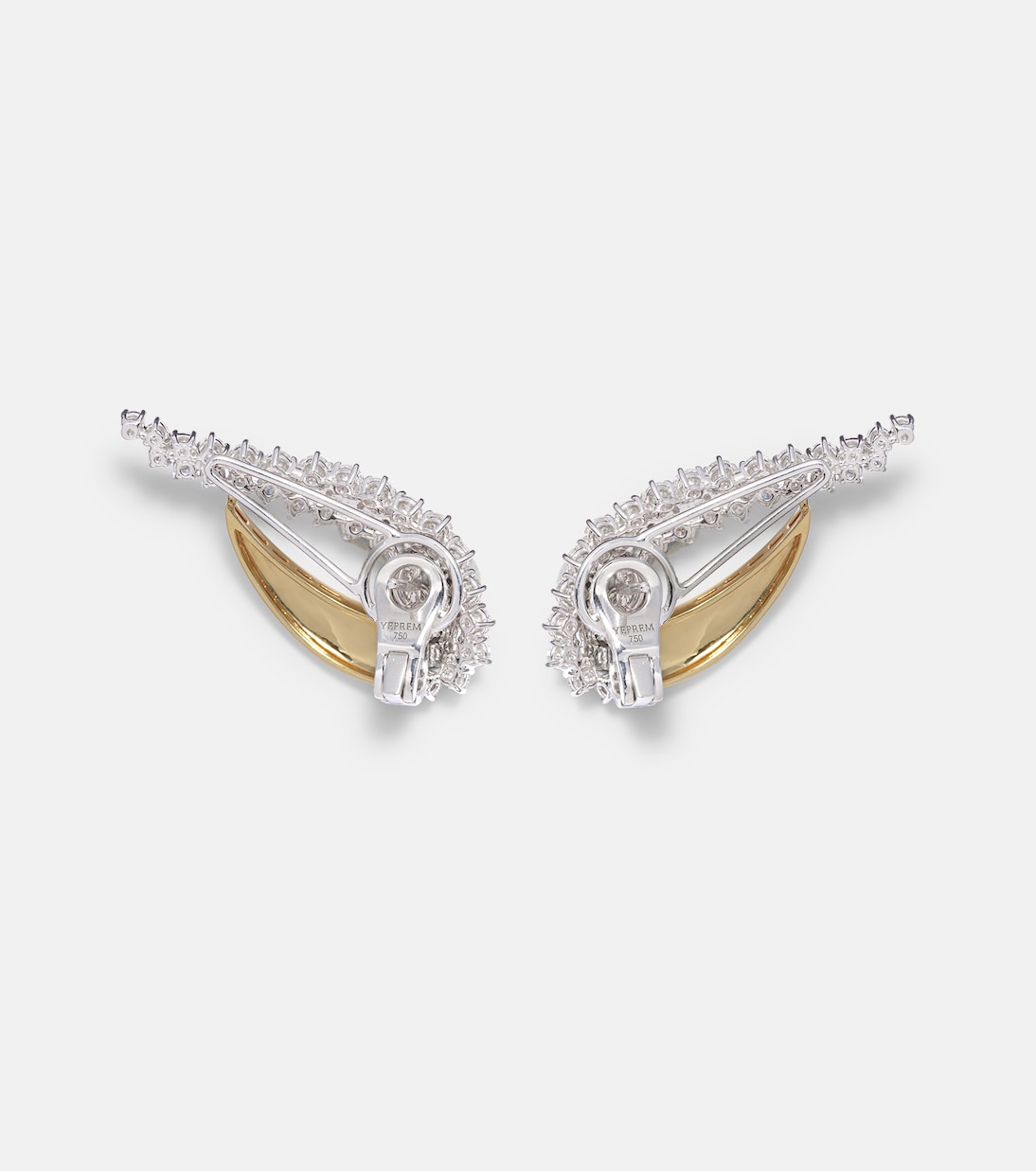 Orecchini in oro 18kt YEPREM Golden Strada con diamanti per uno stile giovane e raffinato