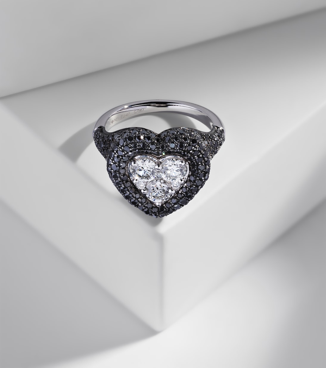Bague Manaal en or blanc 18 ct et diamants | Kamyen