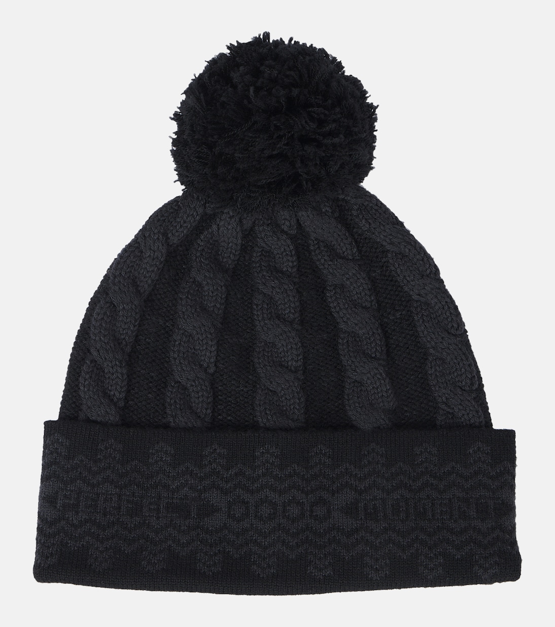 Berretto Bobble in lana a trecce | Perfect Moment