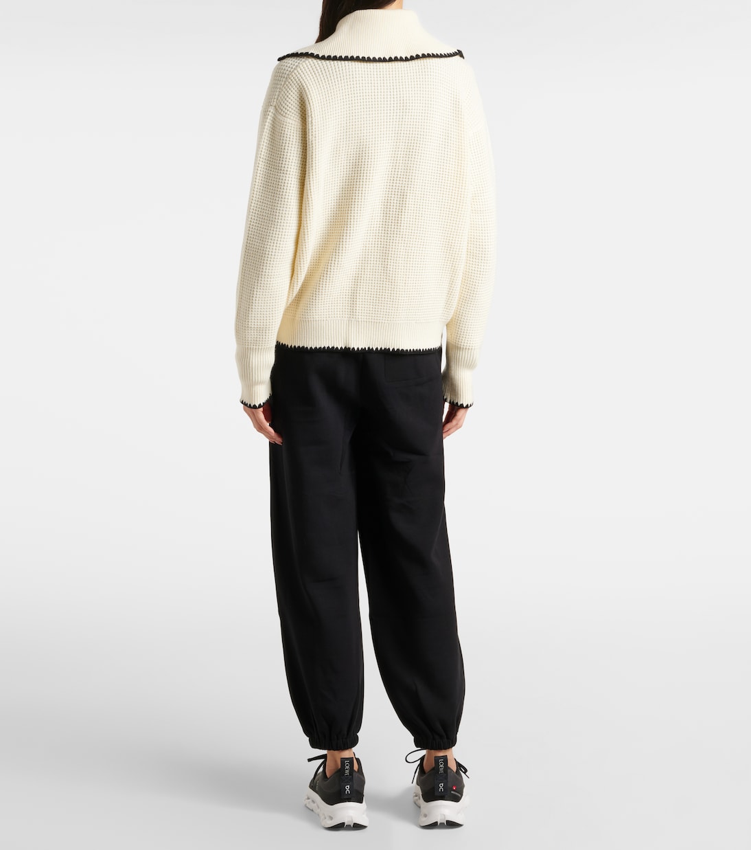 Chaqueta Abotonada Varley Sibley con Tejido Acanalado y Cremallera