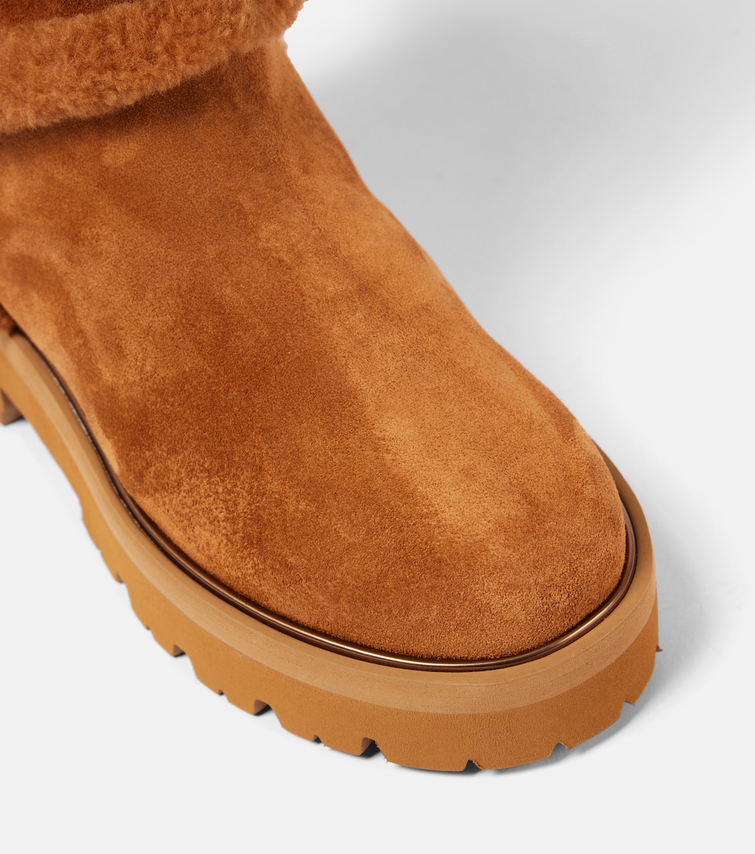 Botas Teddi 20 de ante con borrego | Aquazzura