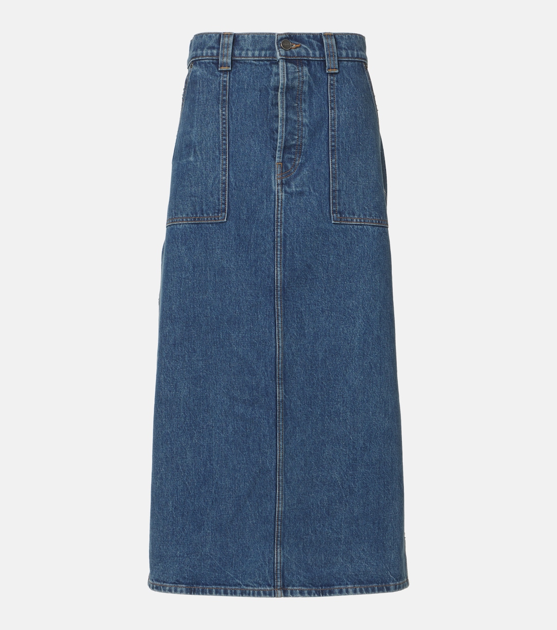 Jupe longue Genevieve en jean | Khaite