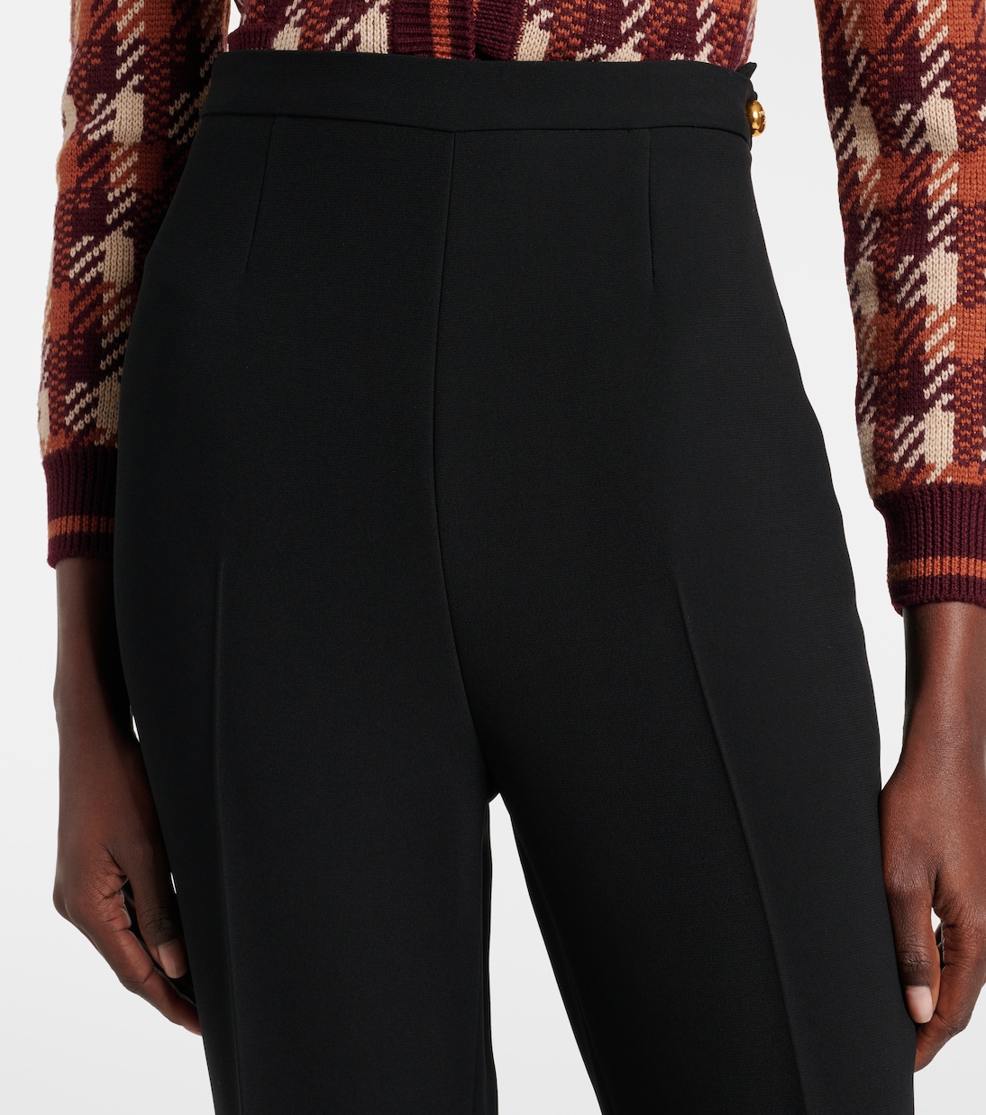 Pantaloni flared a vita media | Prada