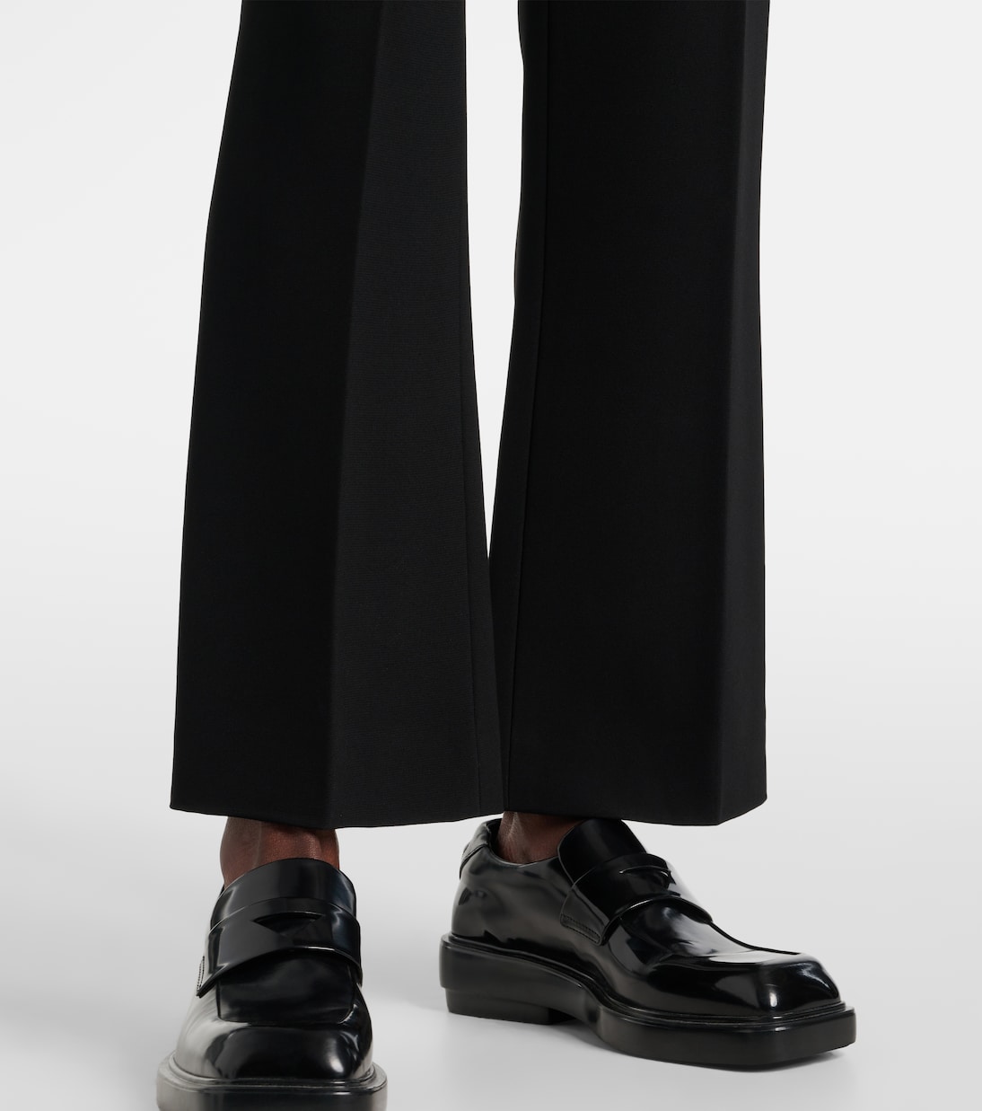 Pantaloni flared a vita media | Prada