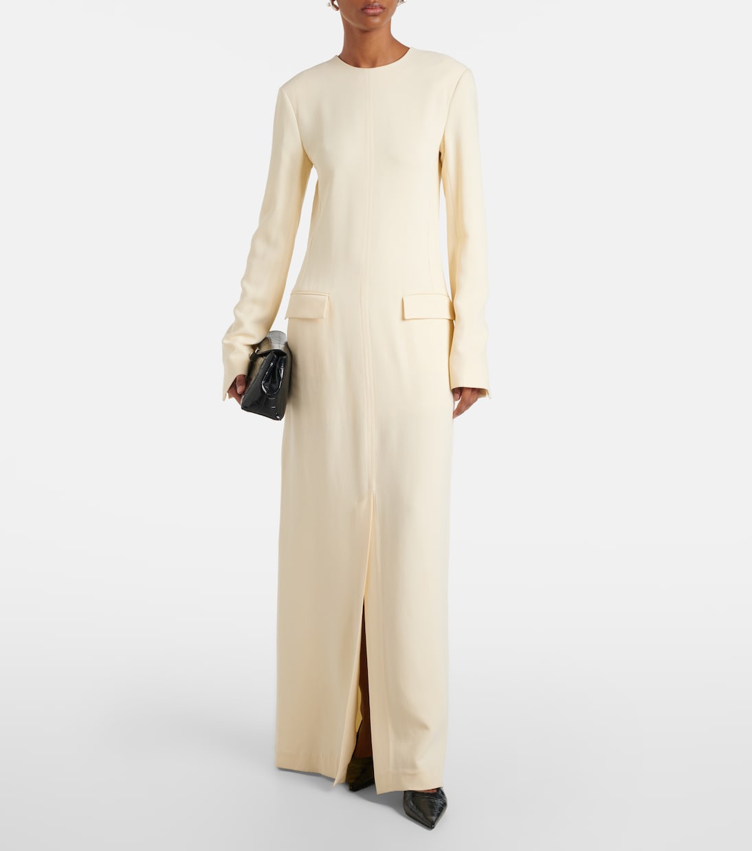 Robe longue Pocket en crêpe | Toteme