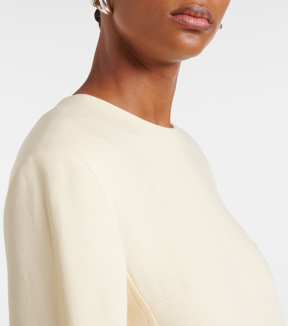 Robe longue Pocket en crêpe | Toteme