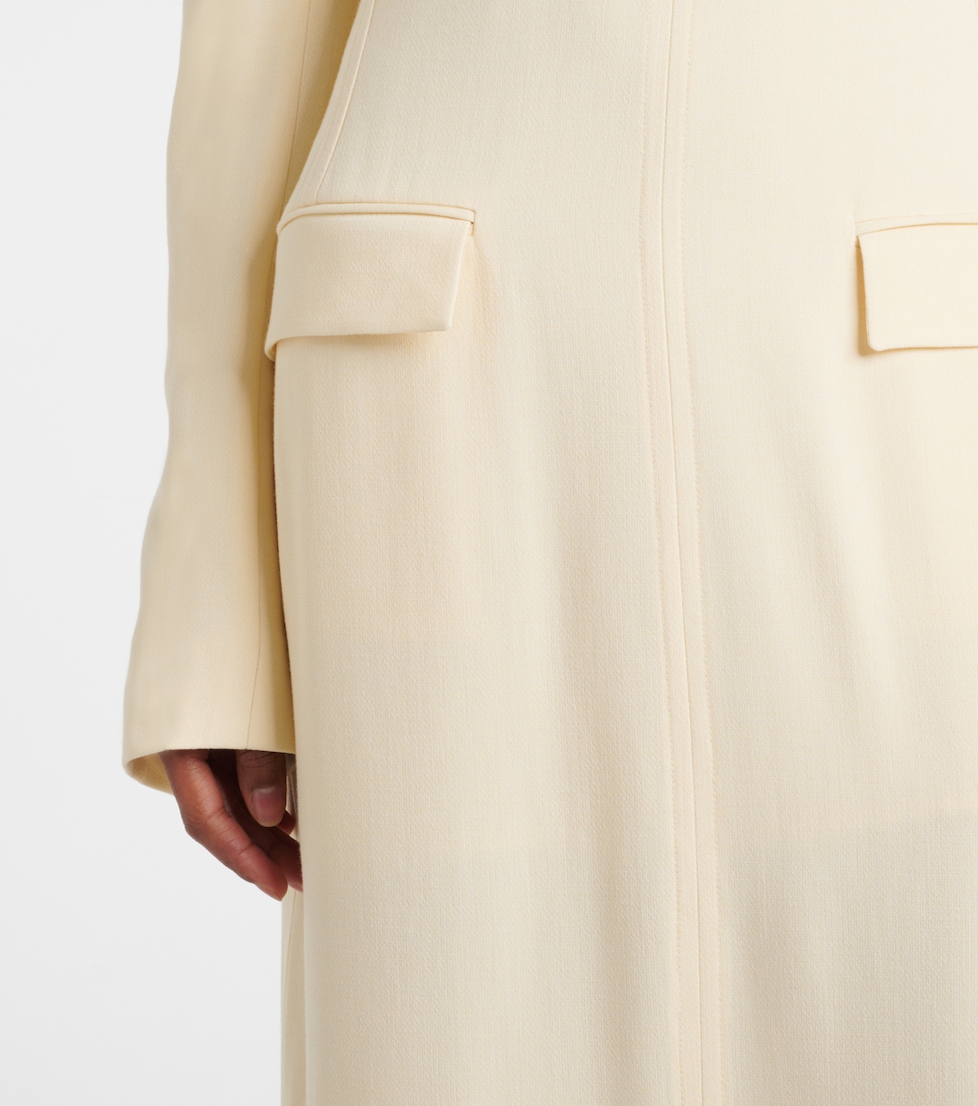 Robe longue Pocket en crêpe | Toteme