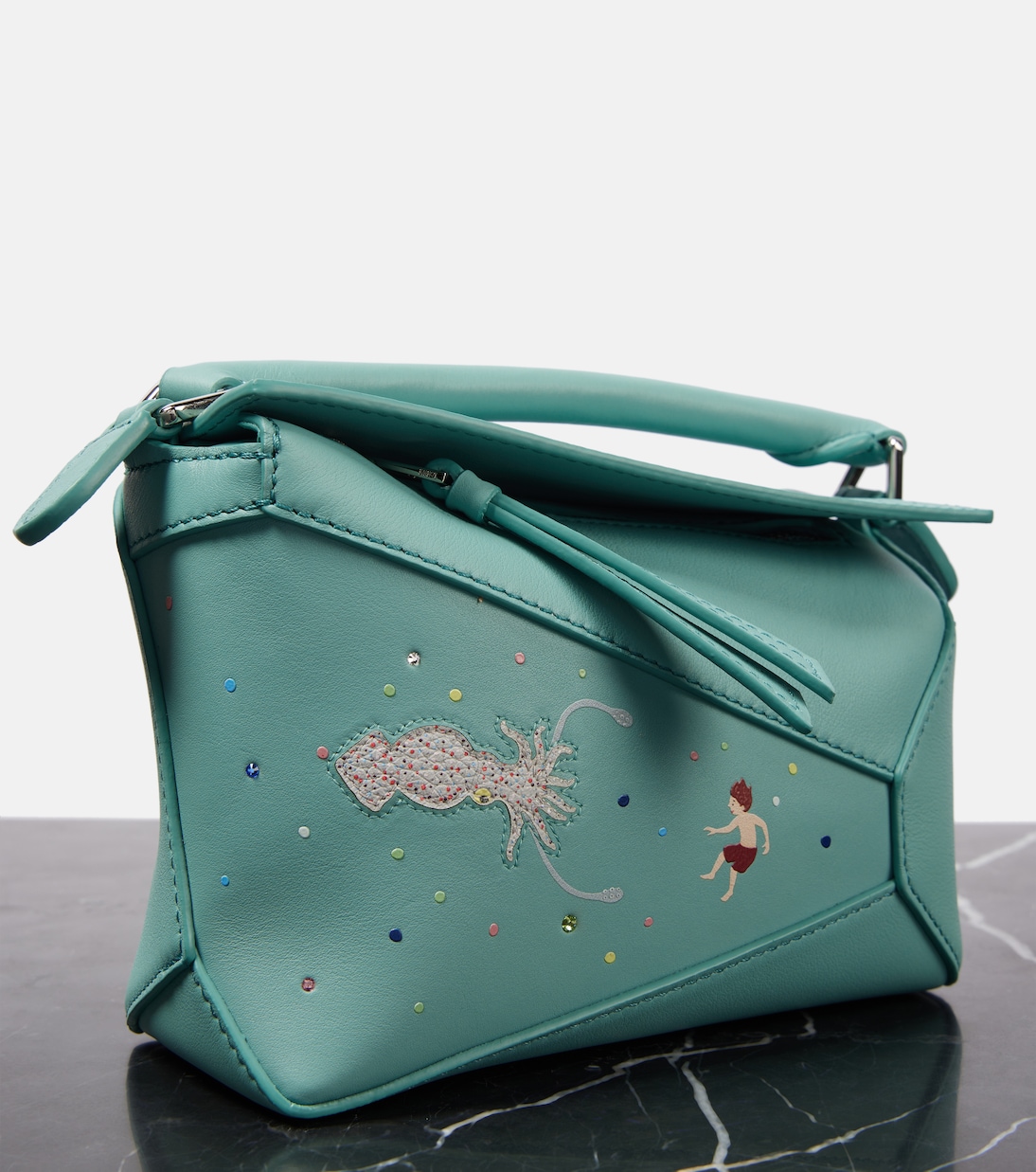 x Suna Fujita Puzzle Edge Hamster Mini crossbody bag in brown - Loewe |  Mytheresa