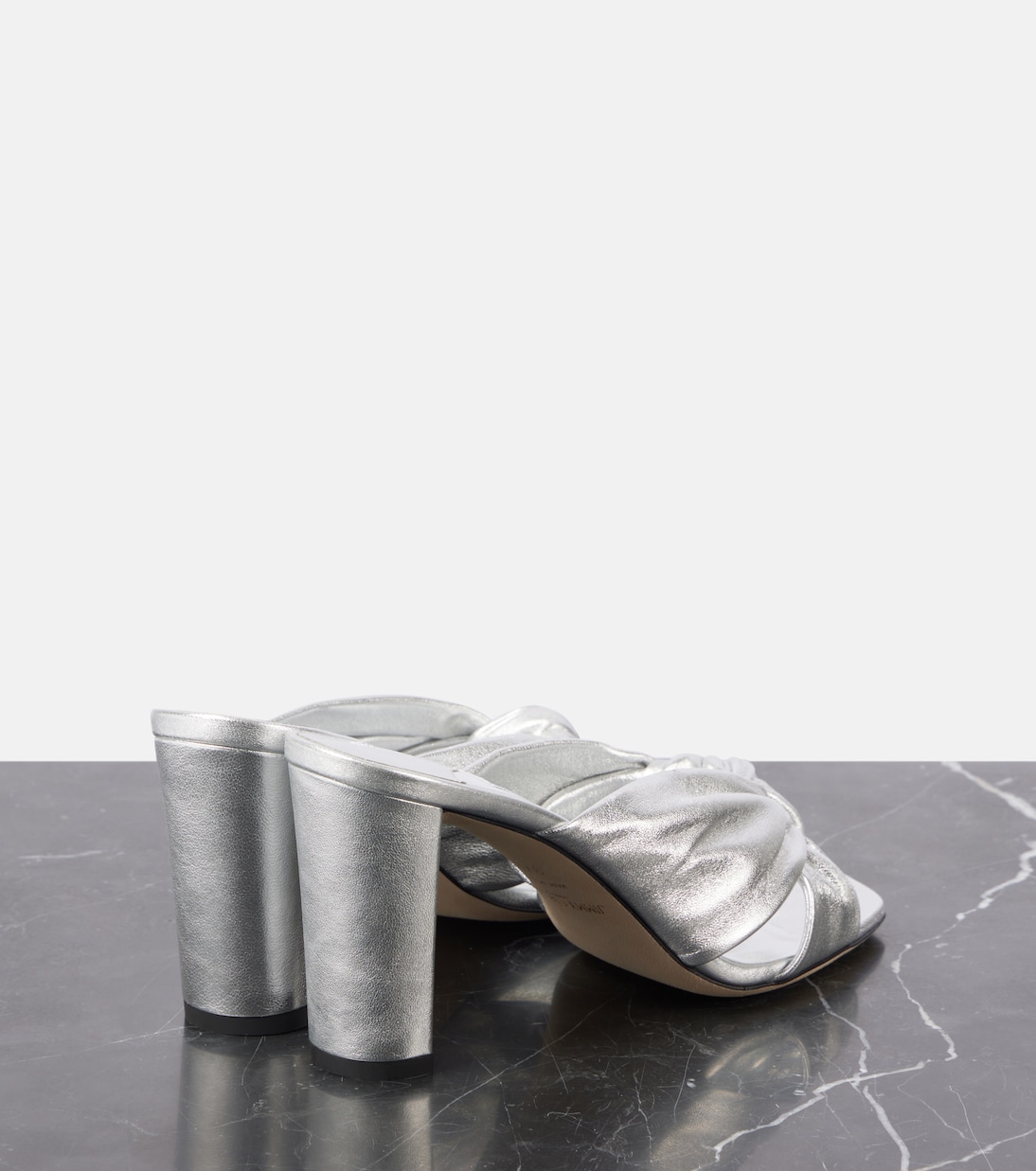 Mules Avenue 85 in pelle metallizzata | Jimmy Choo