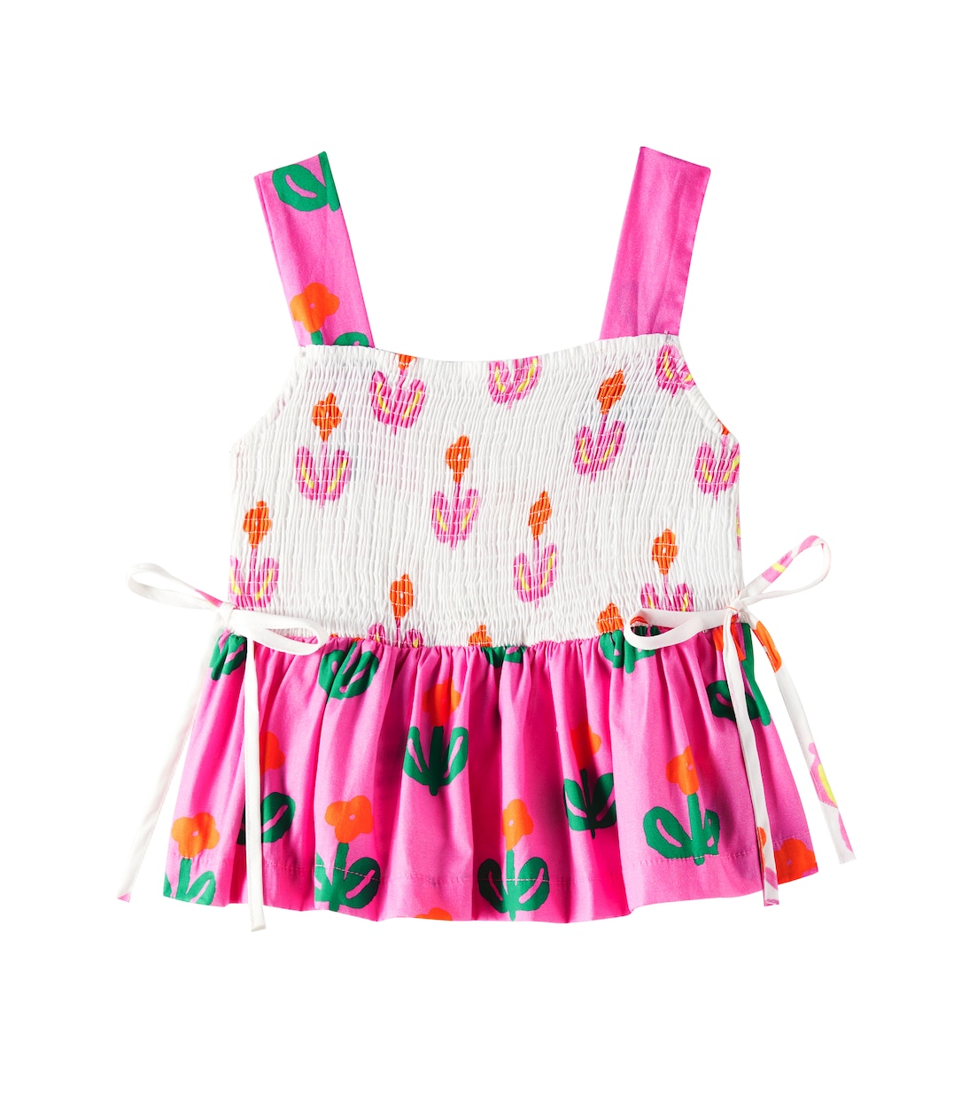 Flor Singela shirred cotton top | Fábula