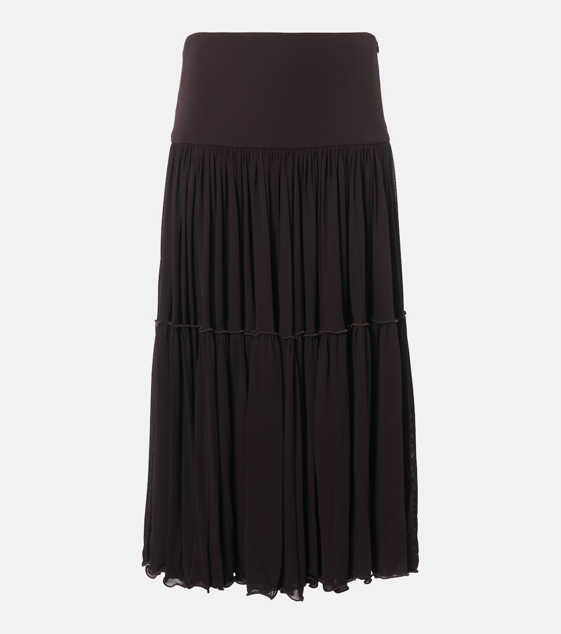 Gonna midi in georgette plissé | Jil Sander
