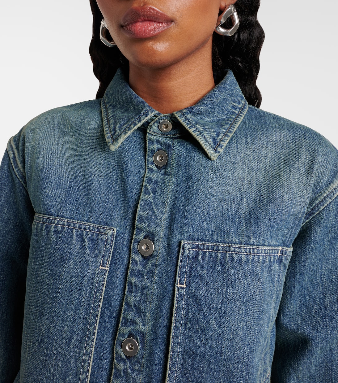Hemdjacke aus Denim | Jil Sander
