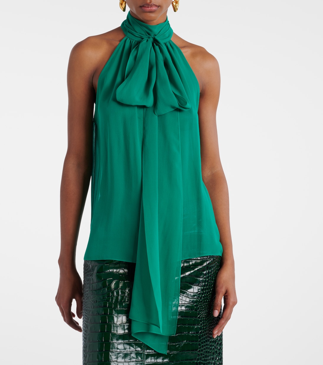 Top in georgette di seta | Tom Ford