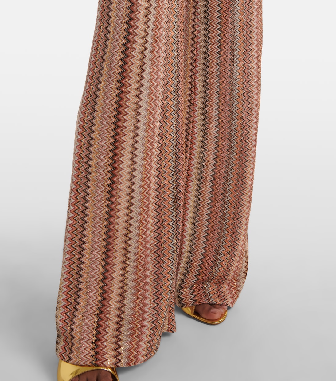 Weite Hose aus Strick mit Pailletten | Missoni