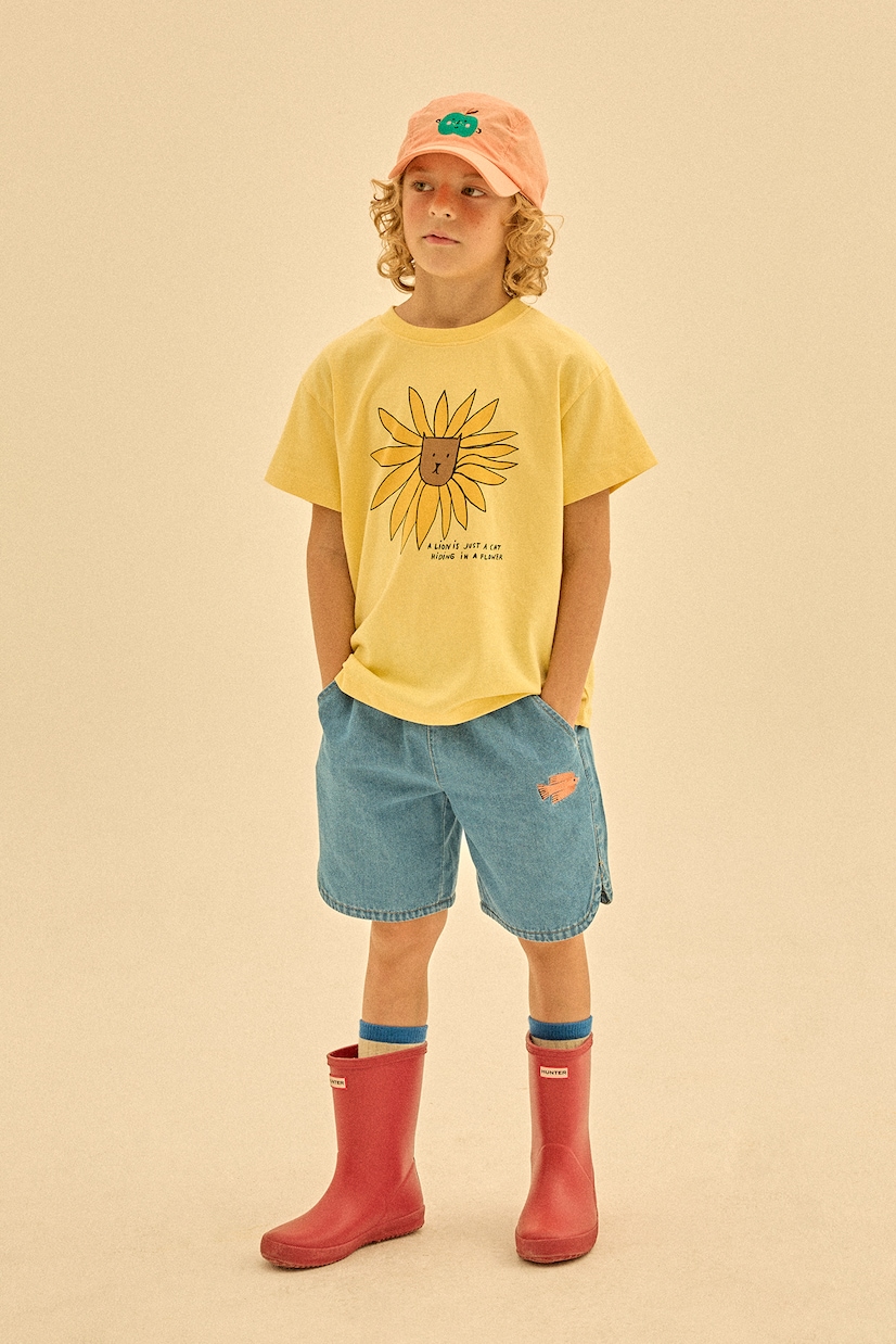 T-shirt in jersey di cotone con stampa | Jellymallow