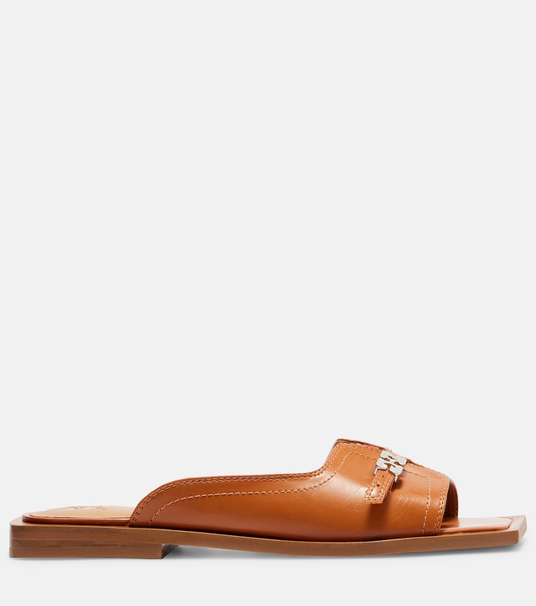Butterfly faux leather slides | Ganni