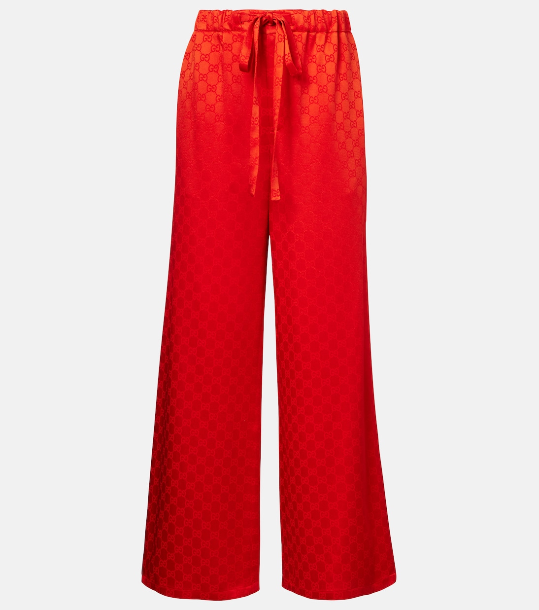 GG satin wide-leg pants | Gucci