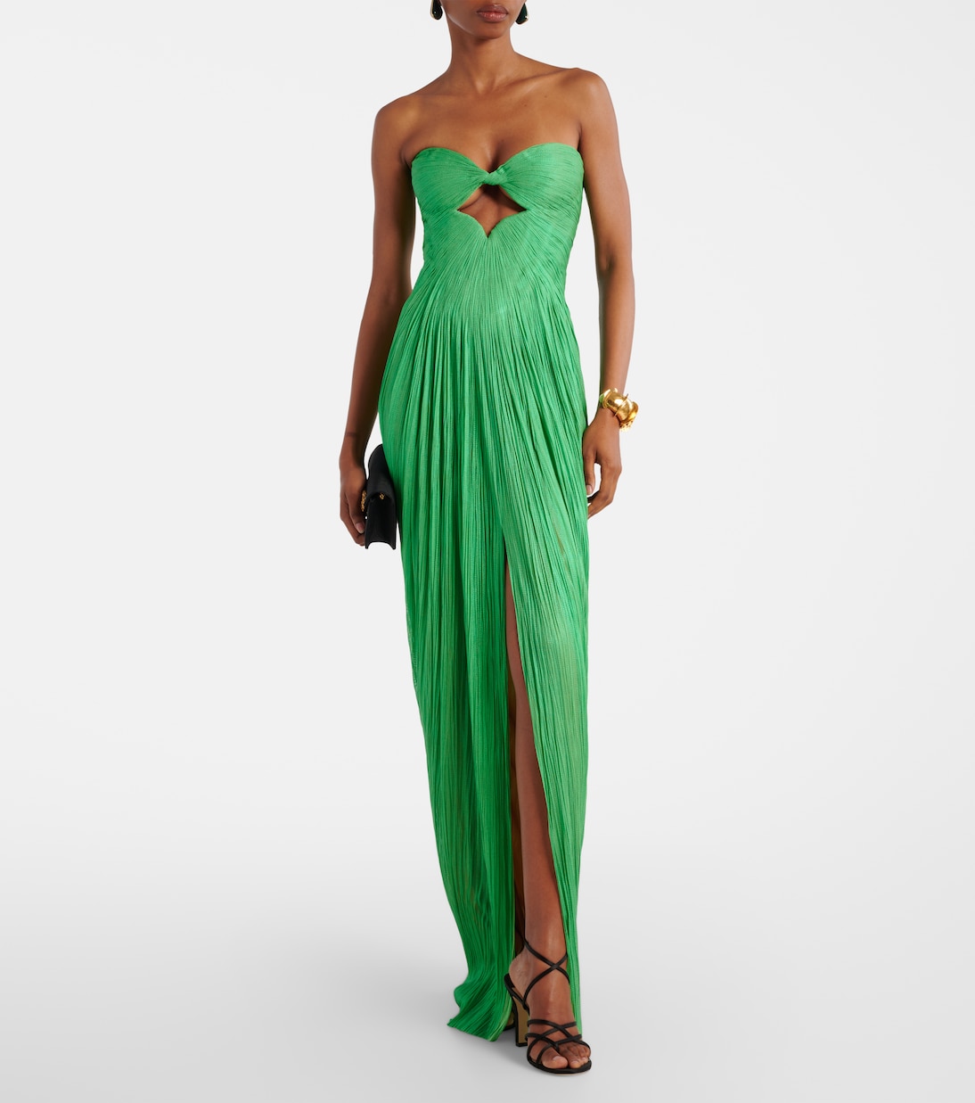 Stephanie cutout silk tulle corset gown | Maria Lucia Hohan