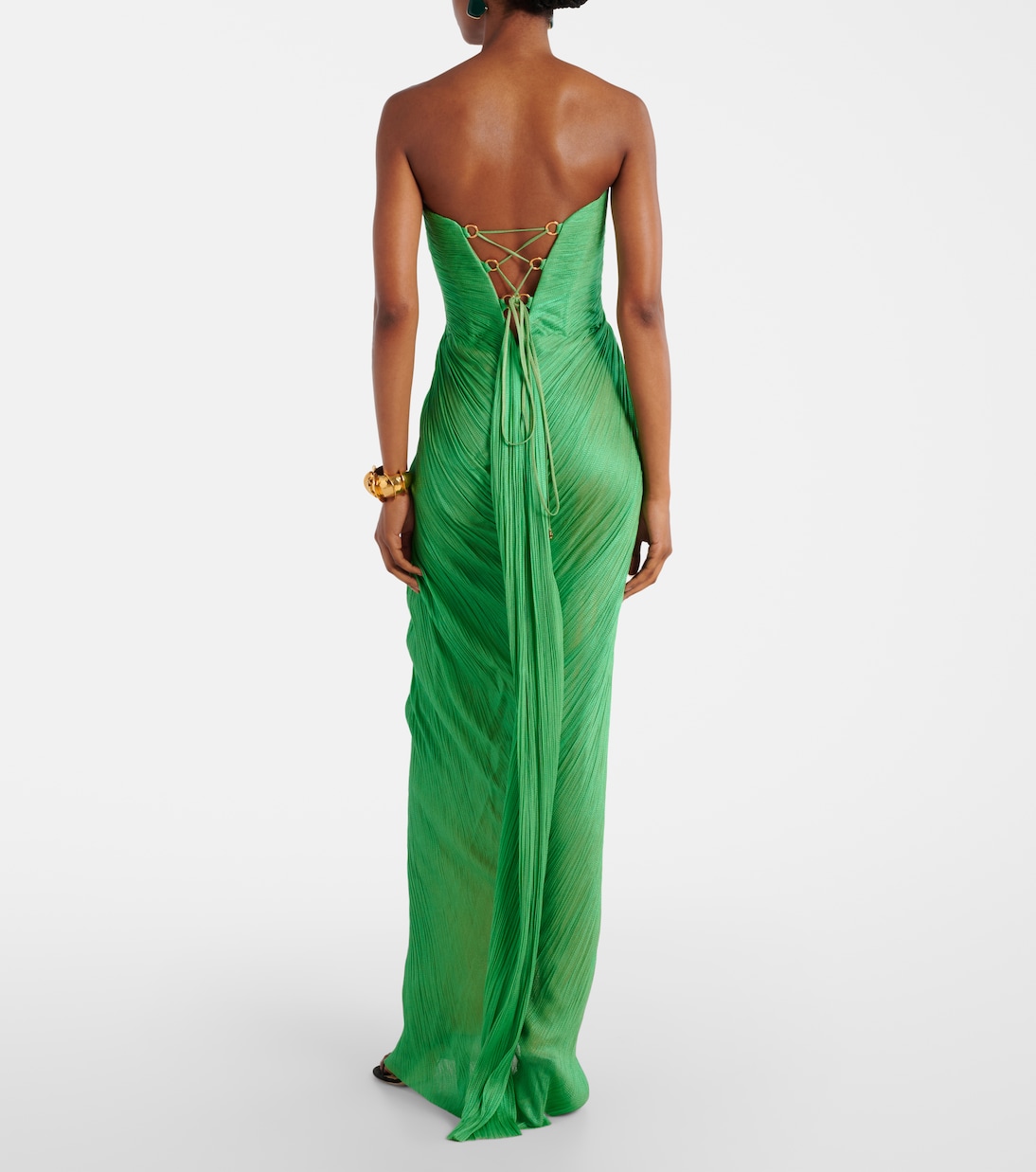 Stephanie cutout silk tulle corset gown | Maria Lucia Hohan