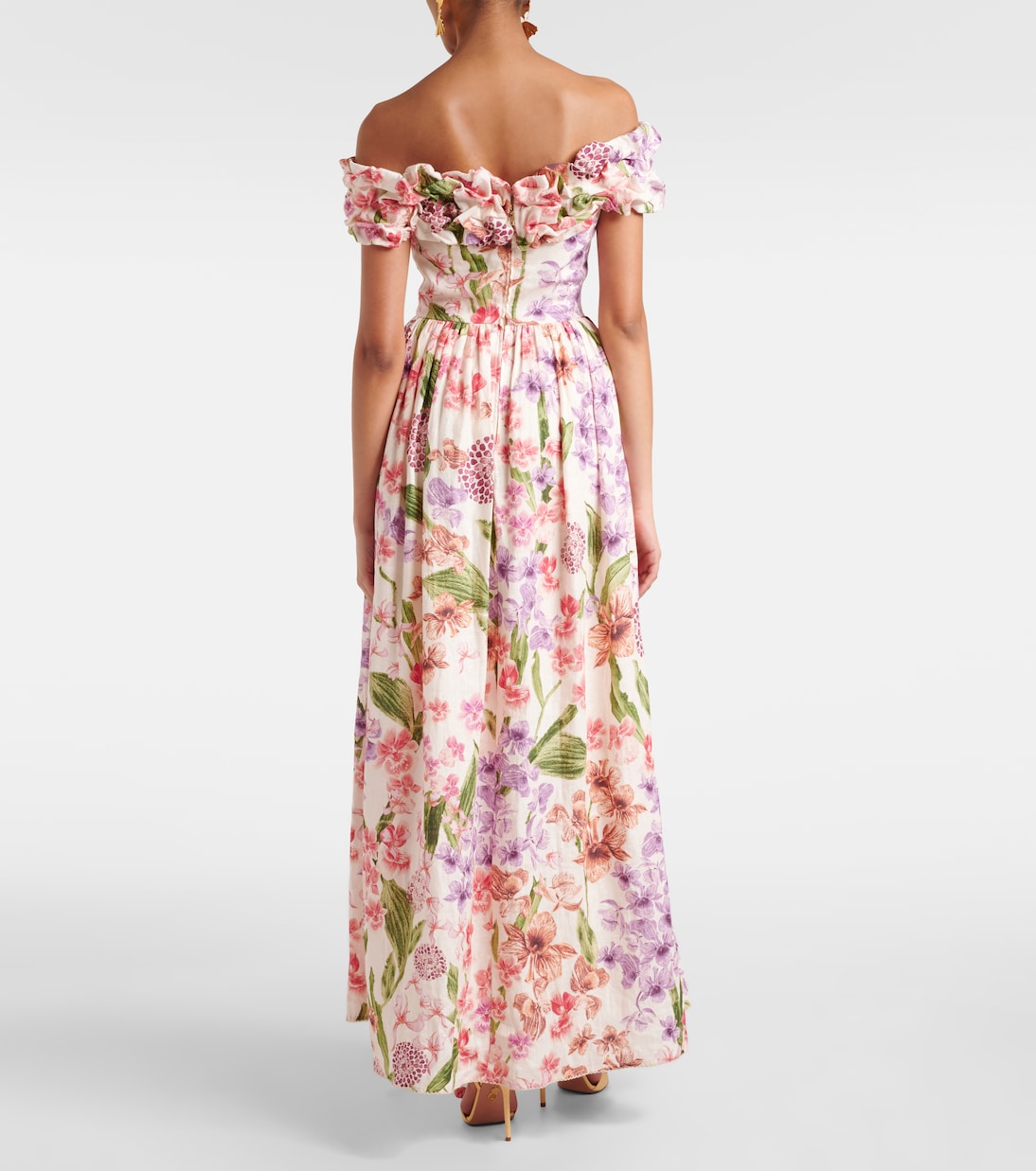Maxikleid Espliego aus Leinen | Agua by Agua Bendita