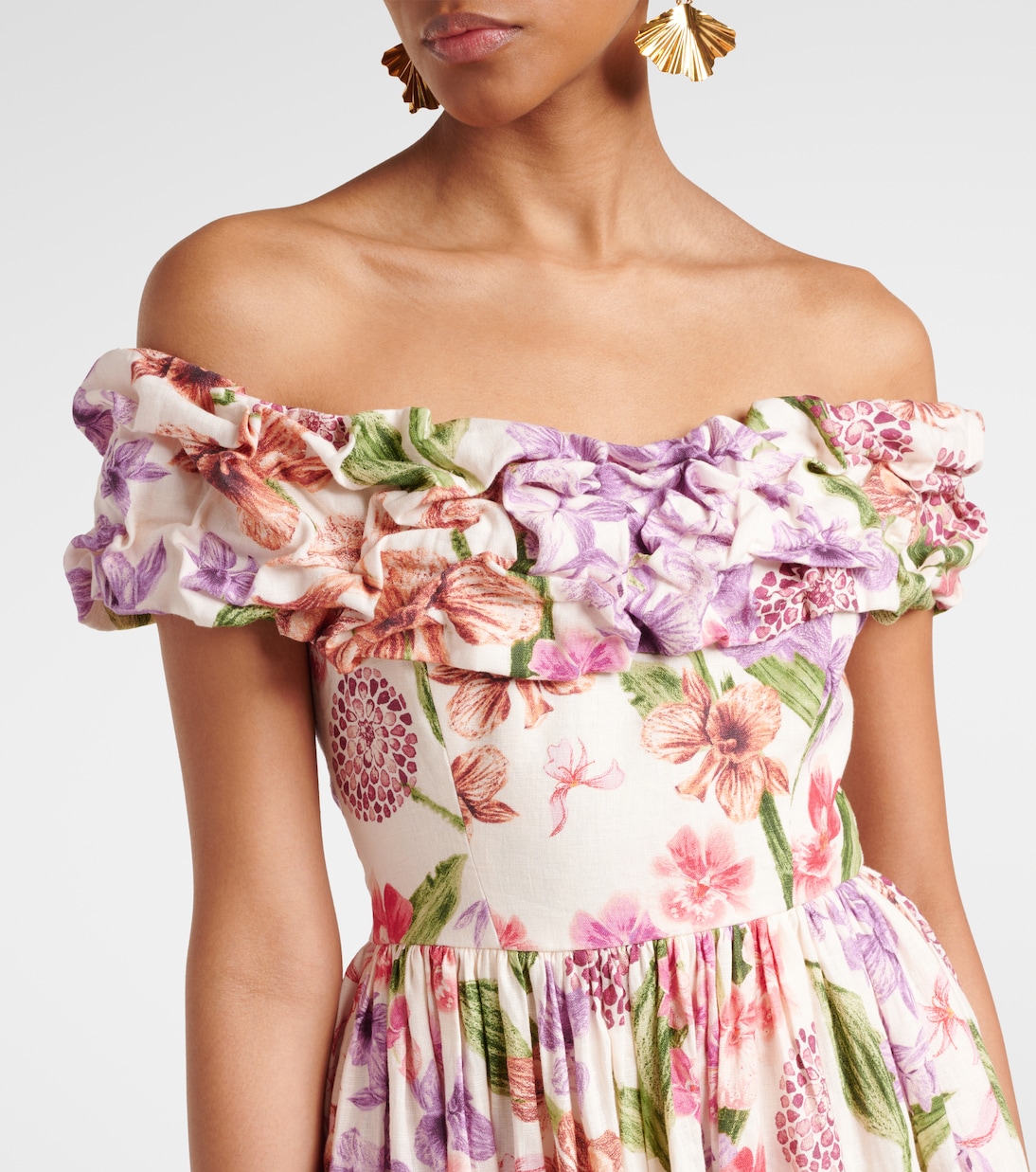 Maxikleid Espliego aus Leinen | Agua by Agua Bendita