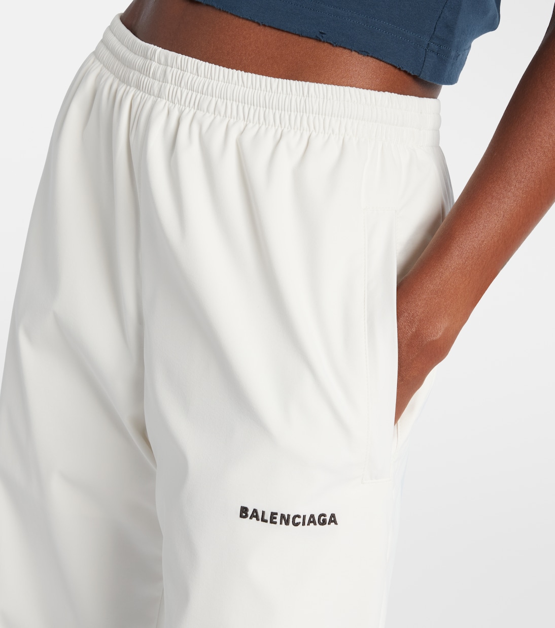 Pantalon de survêtement droit à logo | Balenciaga
