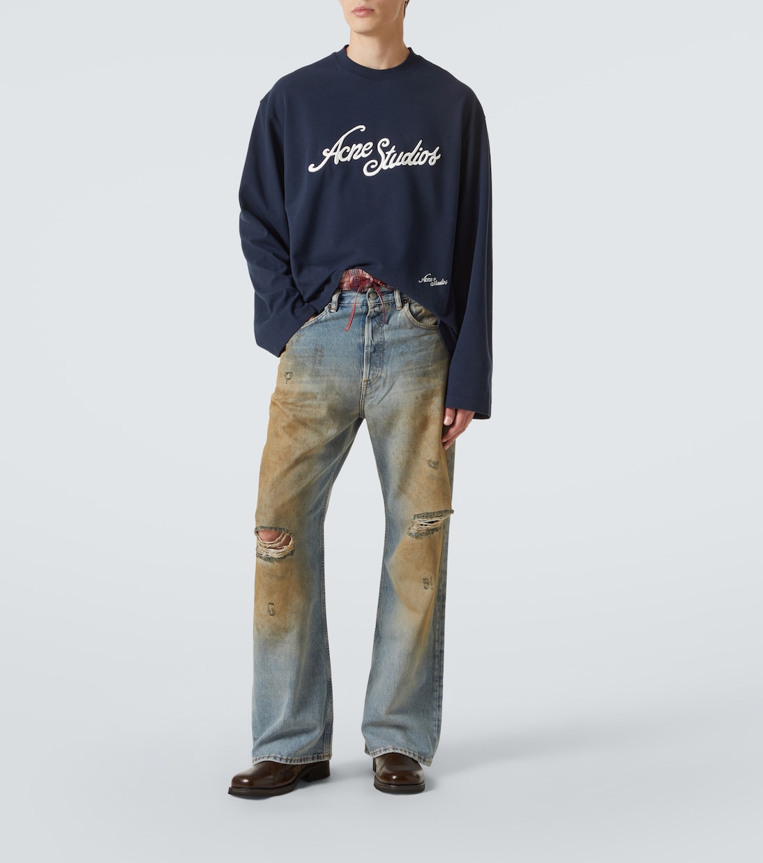 Distressed Wide-Leg Jeans | Acne Studios