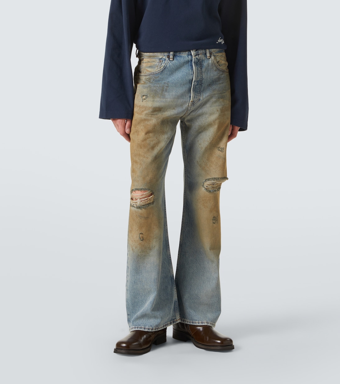 Distressed Wide-Leg Jeans | Acne Studios