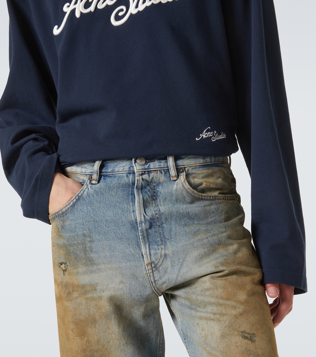 Distressed Wide-Leg Jeans | Acne Studios