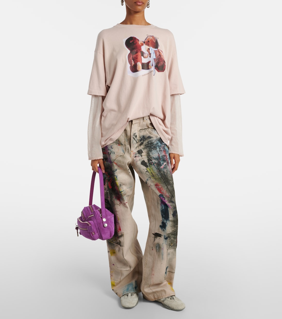 Camero Party suede shoulder bag | Acne Studios