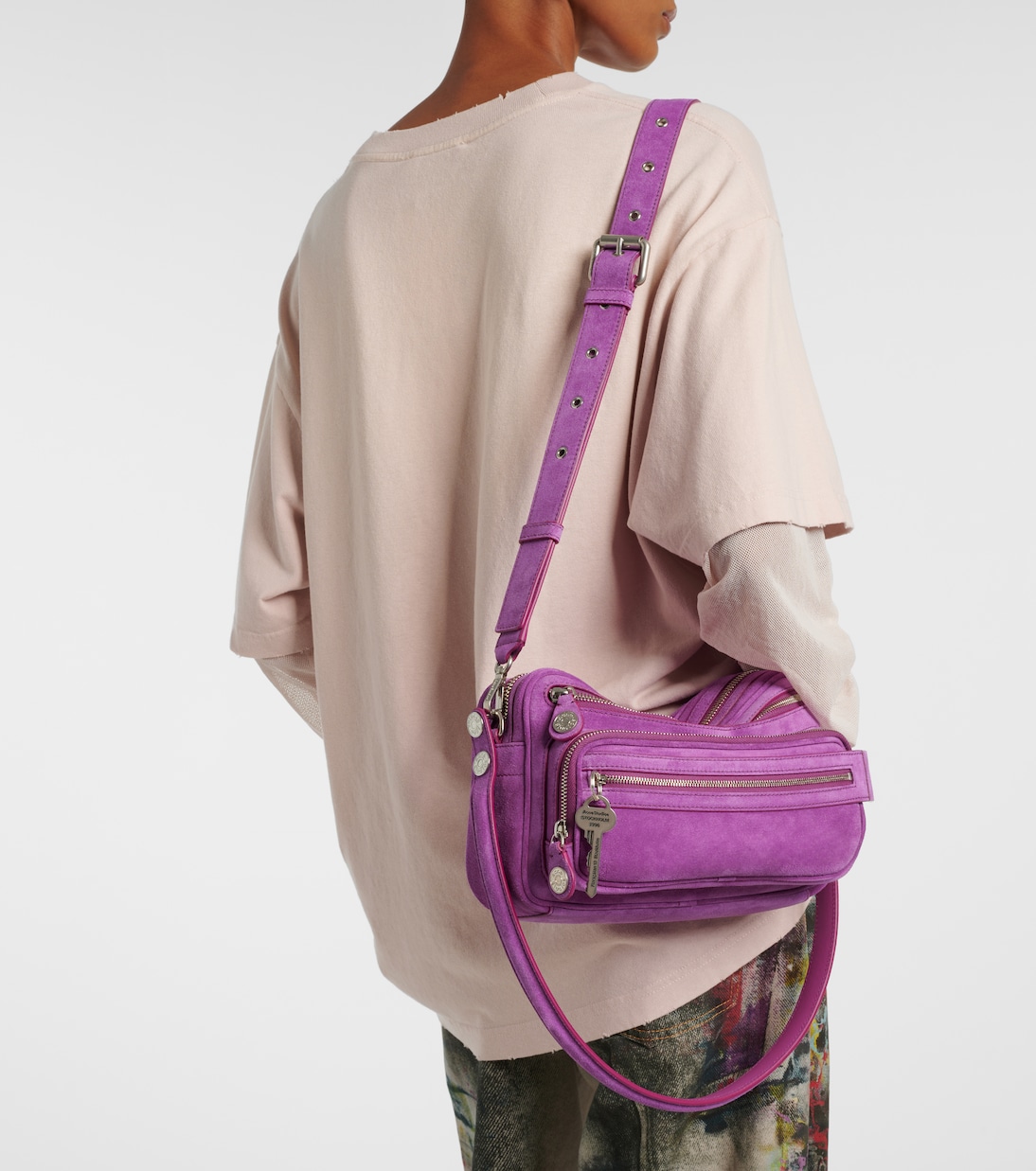 Camero Party suede shoulder bag | Acne Studios