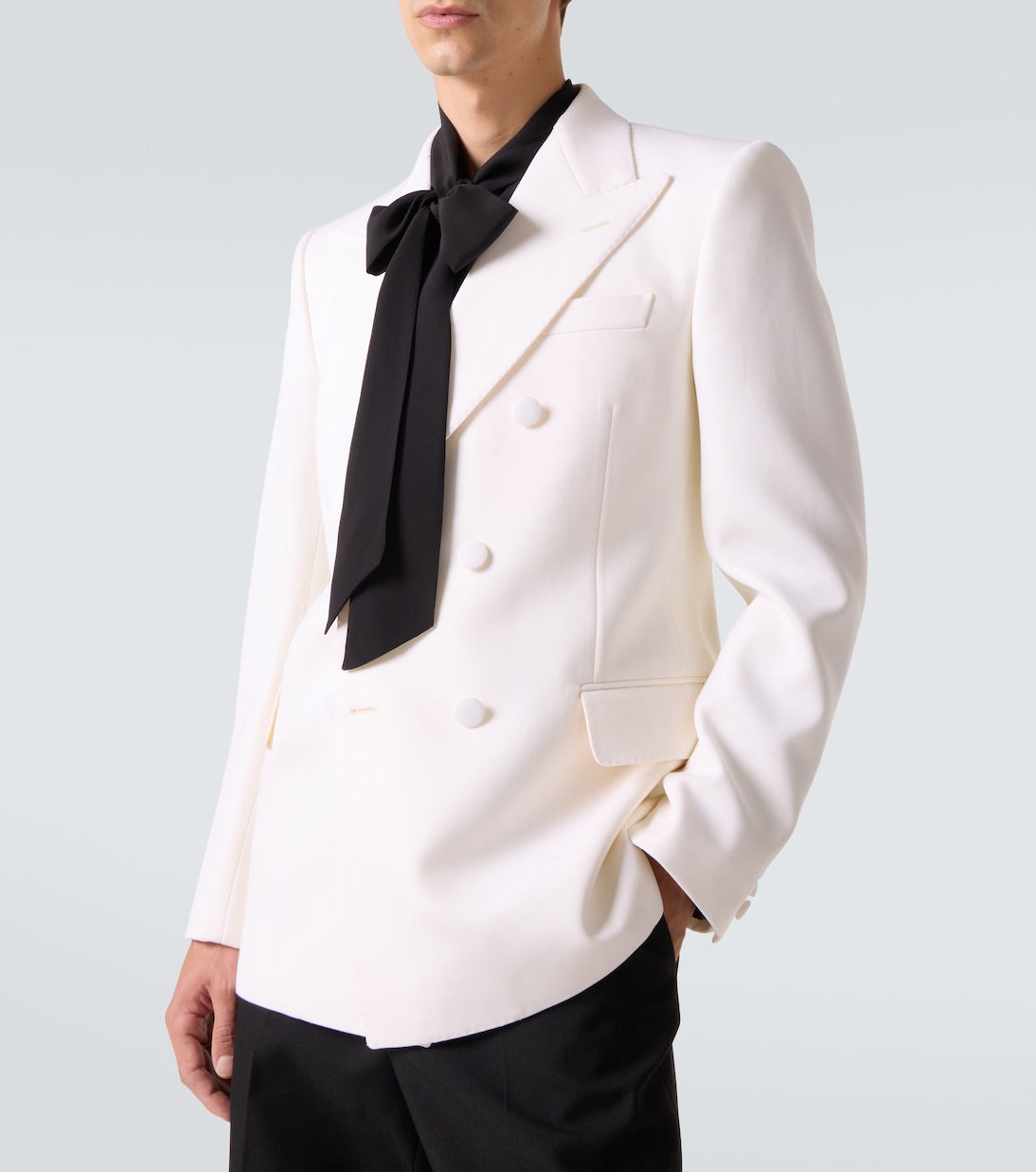 Blazer cruzado de lana virgen | Valentino