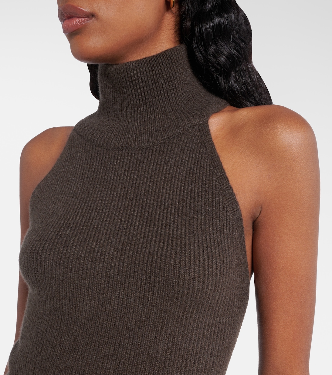 Lisa cashmere turtleneck minidress | Lisa Yang