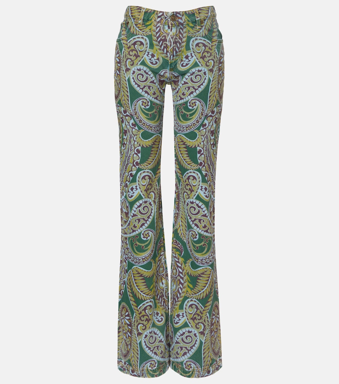 Paisley high-rise bootcut jeans | Etro
