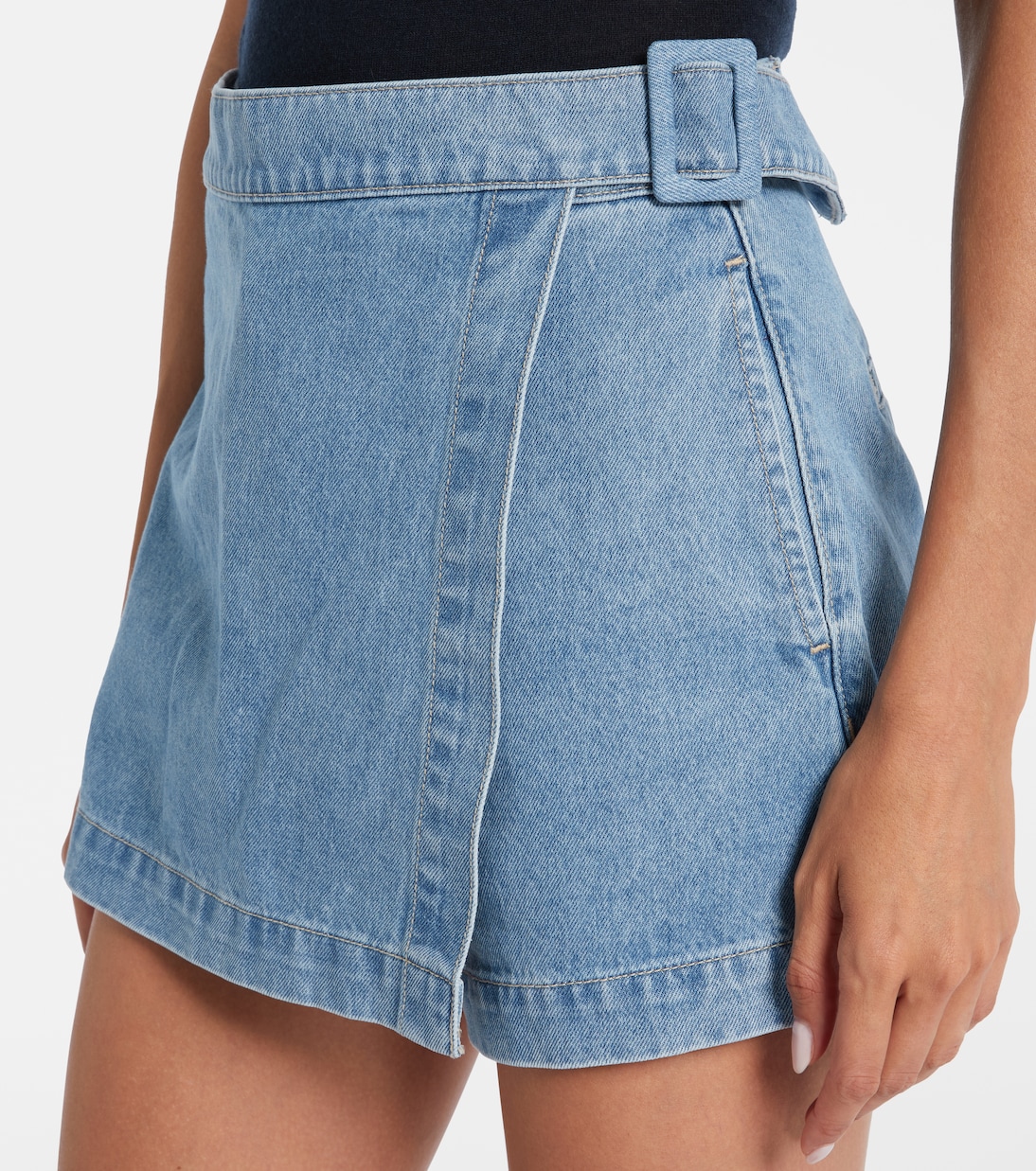 Skort Diaz in denim | Veronica Beard