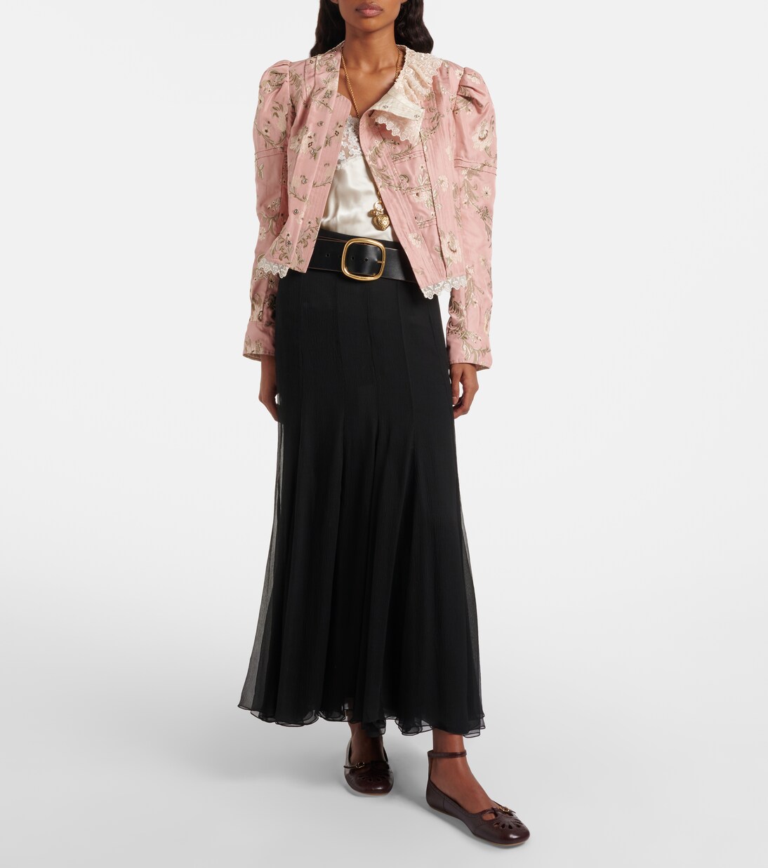 Silk-blend taffeta jacquard jacket | Chloé