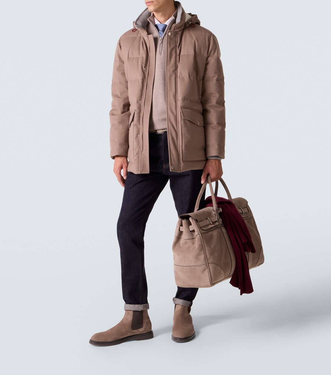 Daunenjacke aus Wolle | Brunello Cucinelli
