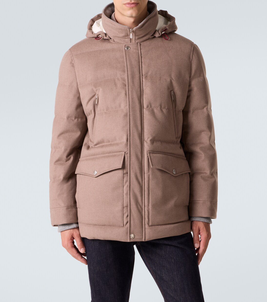 Daunenjacke aus Wolle | Brunello Cucinelli