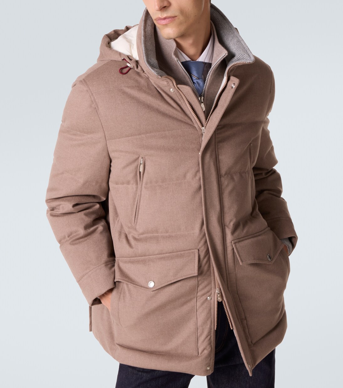 Daunenjacke aus Wolle | Brunello Cucinelli