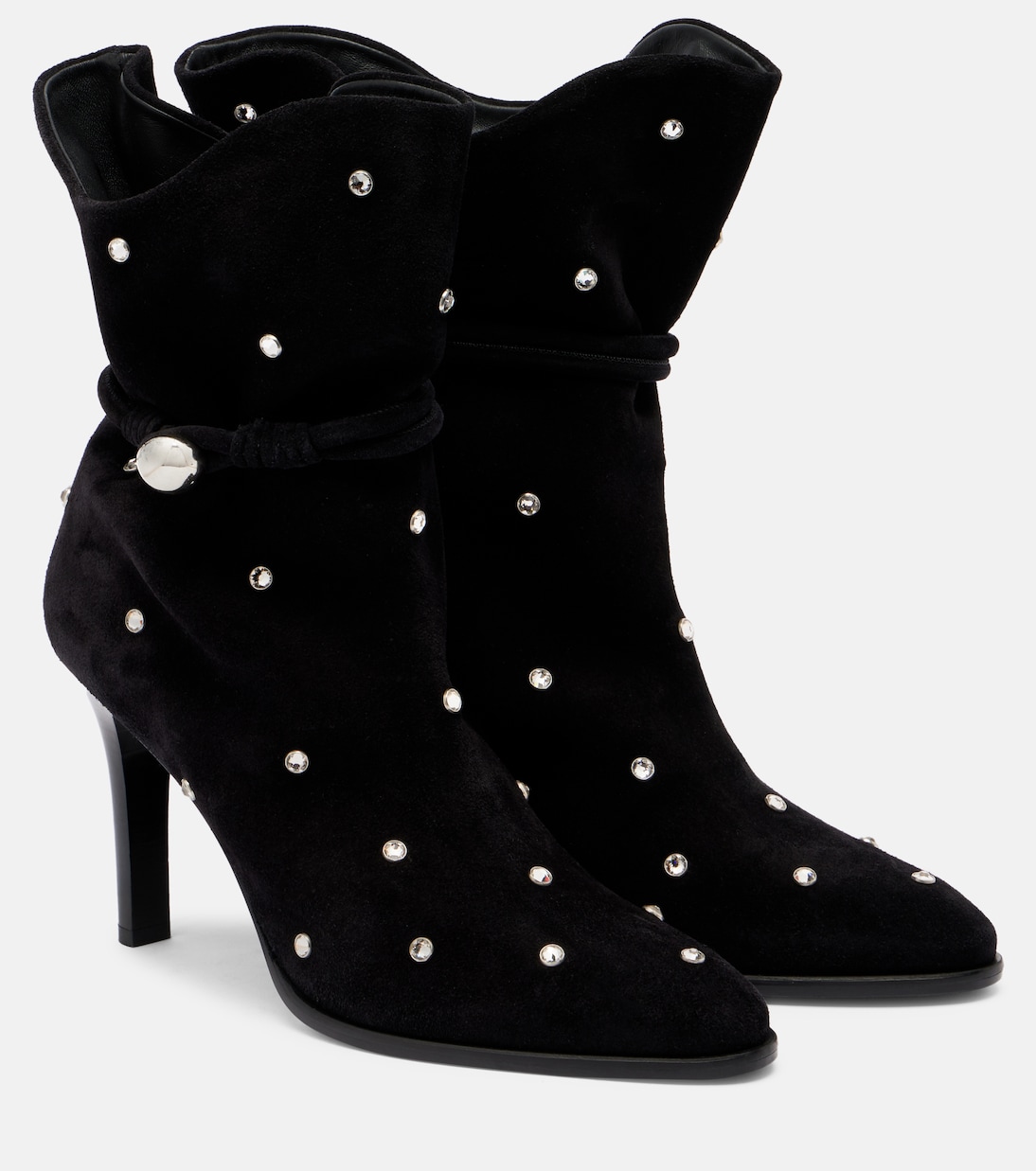 Verzierte Ankle Boots Lolya 90 aus Veloursleder | Isabel Marant