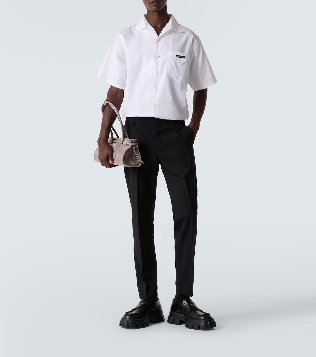 Prada Bonnie Medium leather shoulder bag | Prada