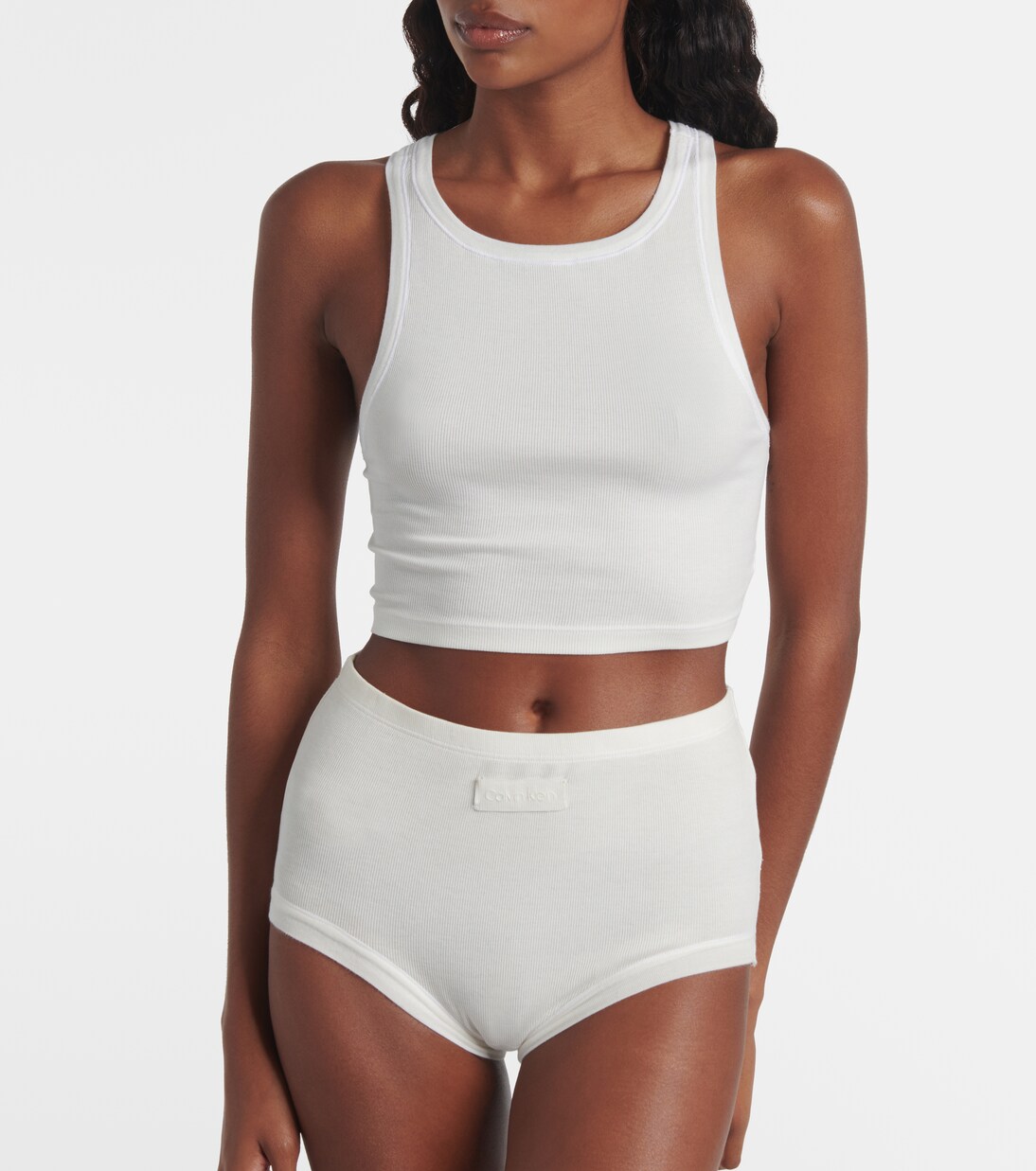 Pamela cotton-blend tank top | Calvin Klein