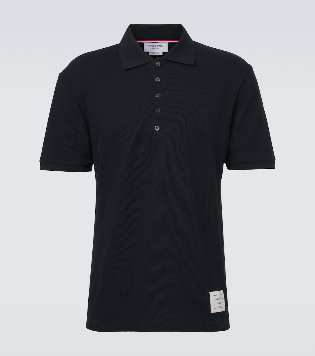 4-Bar cotton piqué polo shirt | Thom Browne