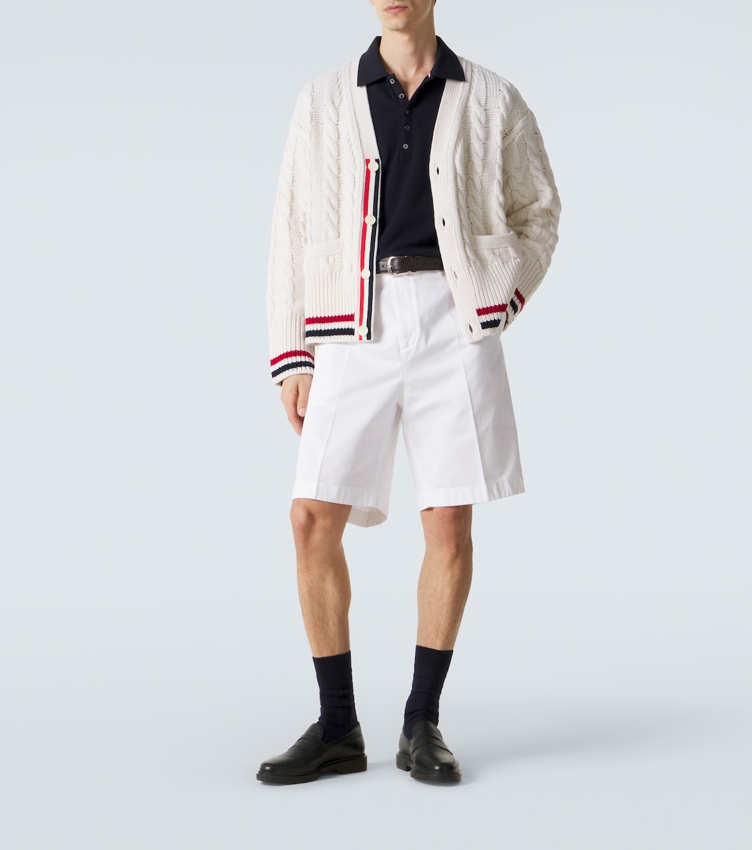 4-Bar cotton piqué polo shirt | Thom Browne