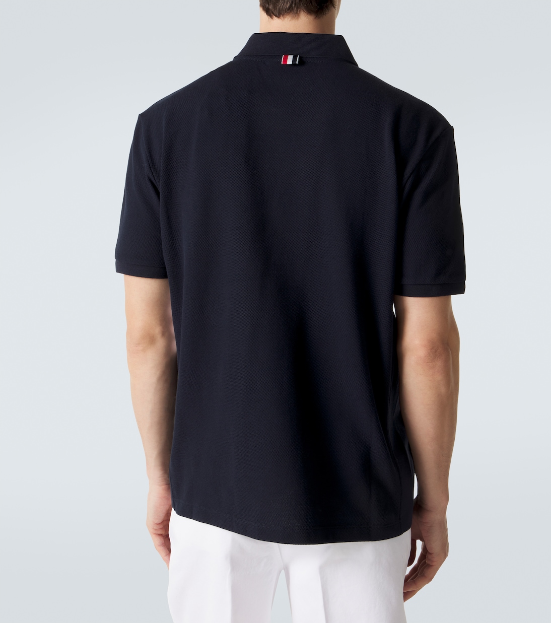 4-Bar cotton piqué polo shirt | Thom Browne