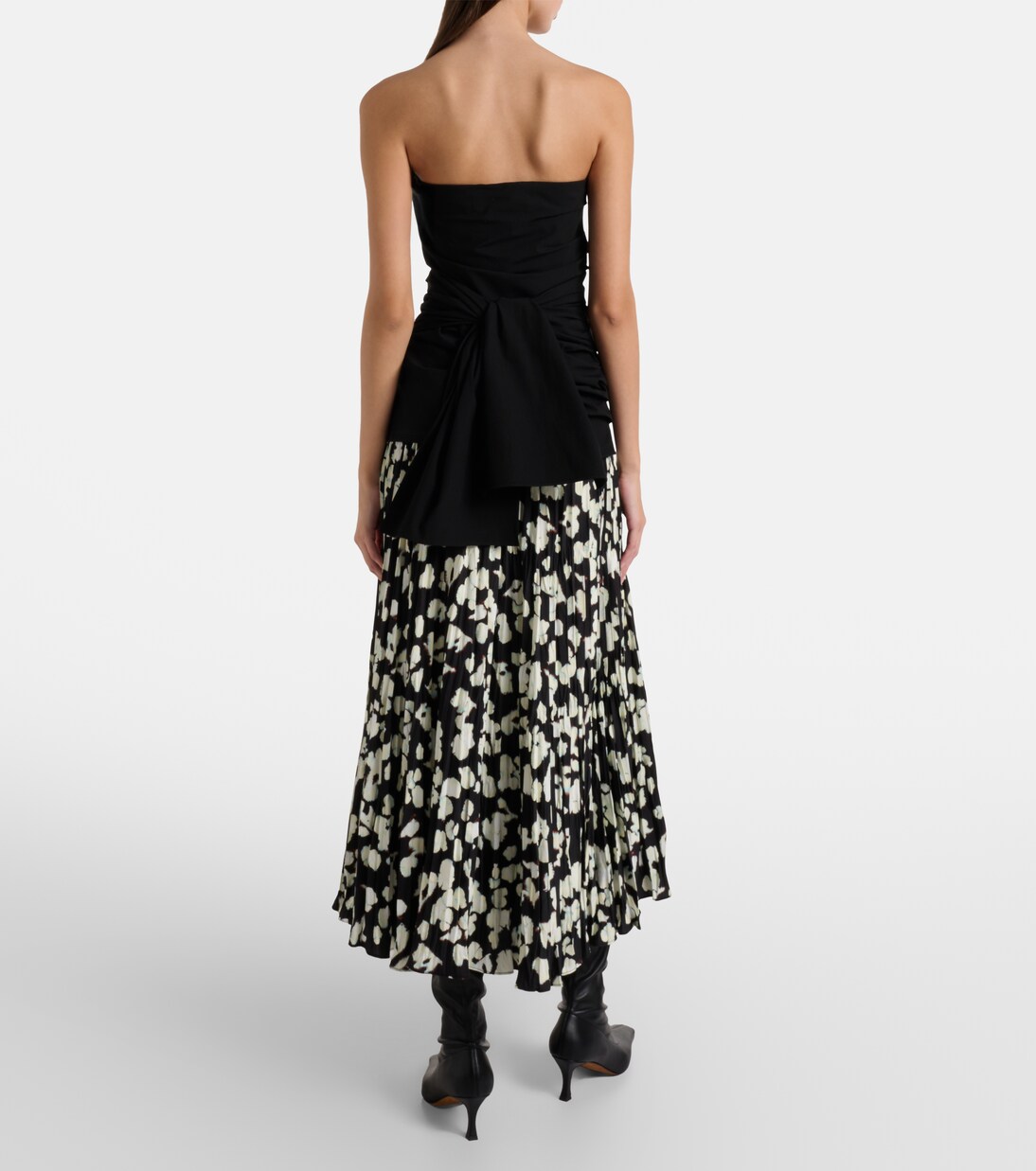 White Label Runa printed twill midi skirt | Proenza Schouler