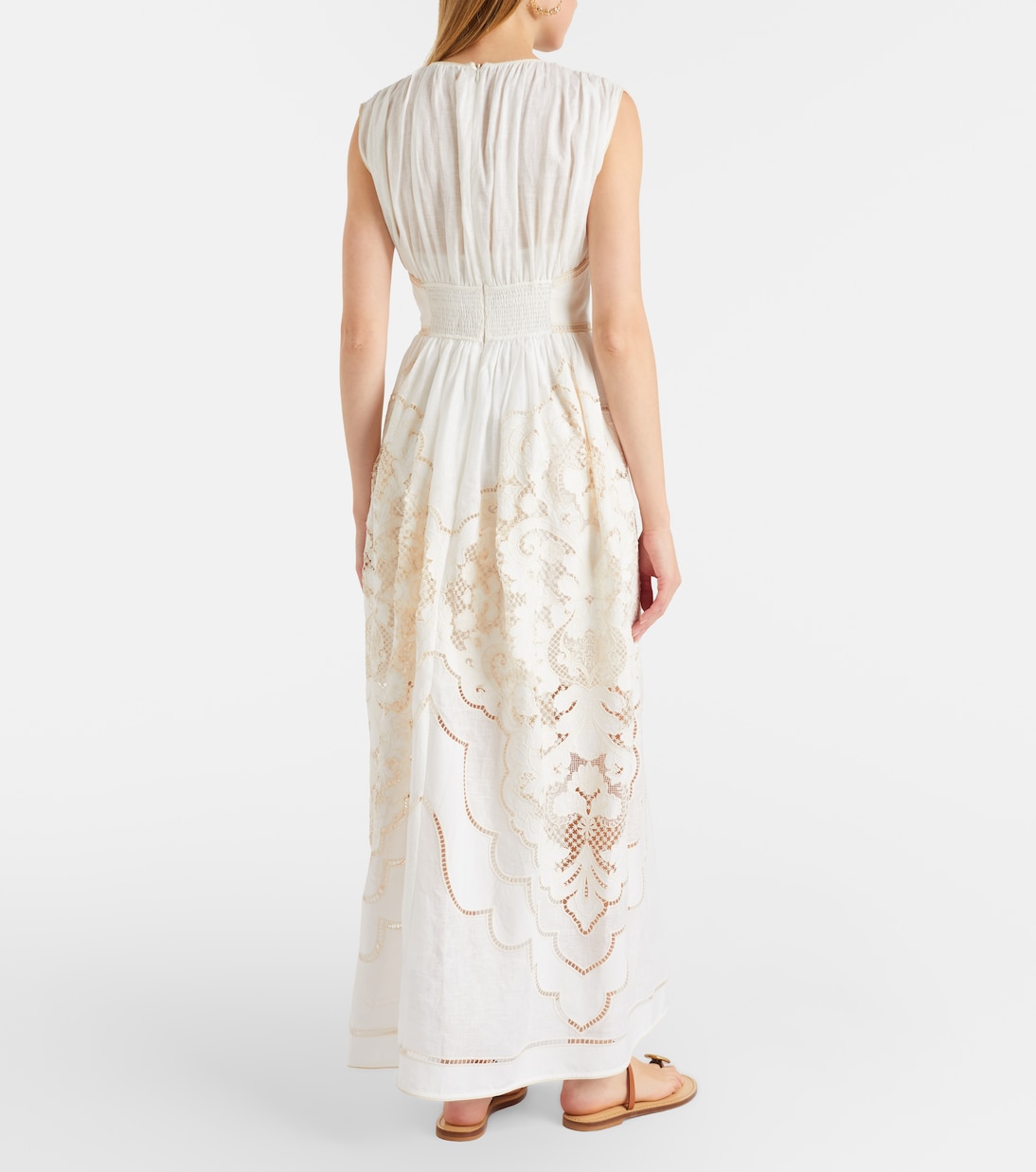 Daylight embroidered linen maxi dress | Zimmermann
