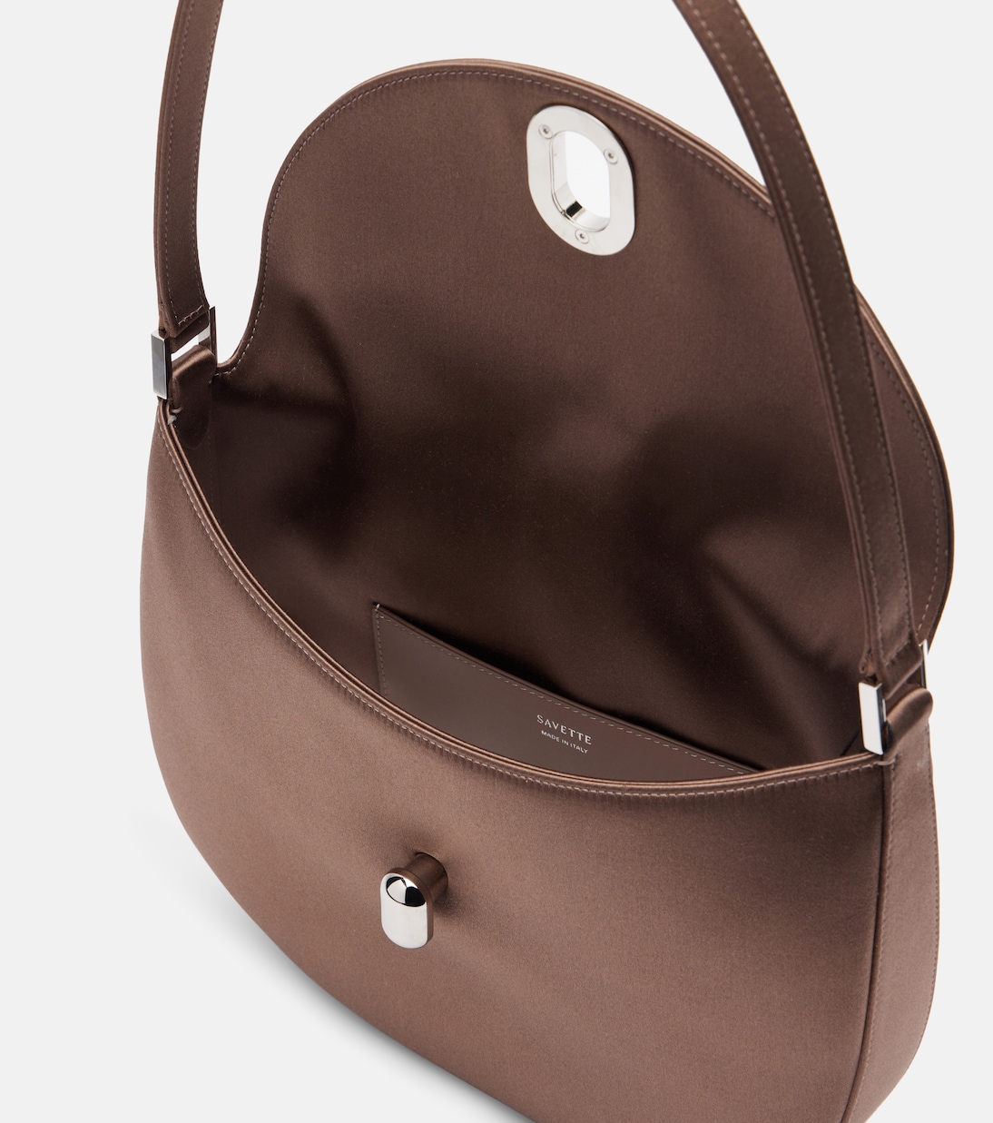 Tondo Small satin shoulder bag | Savette