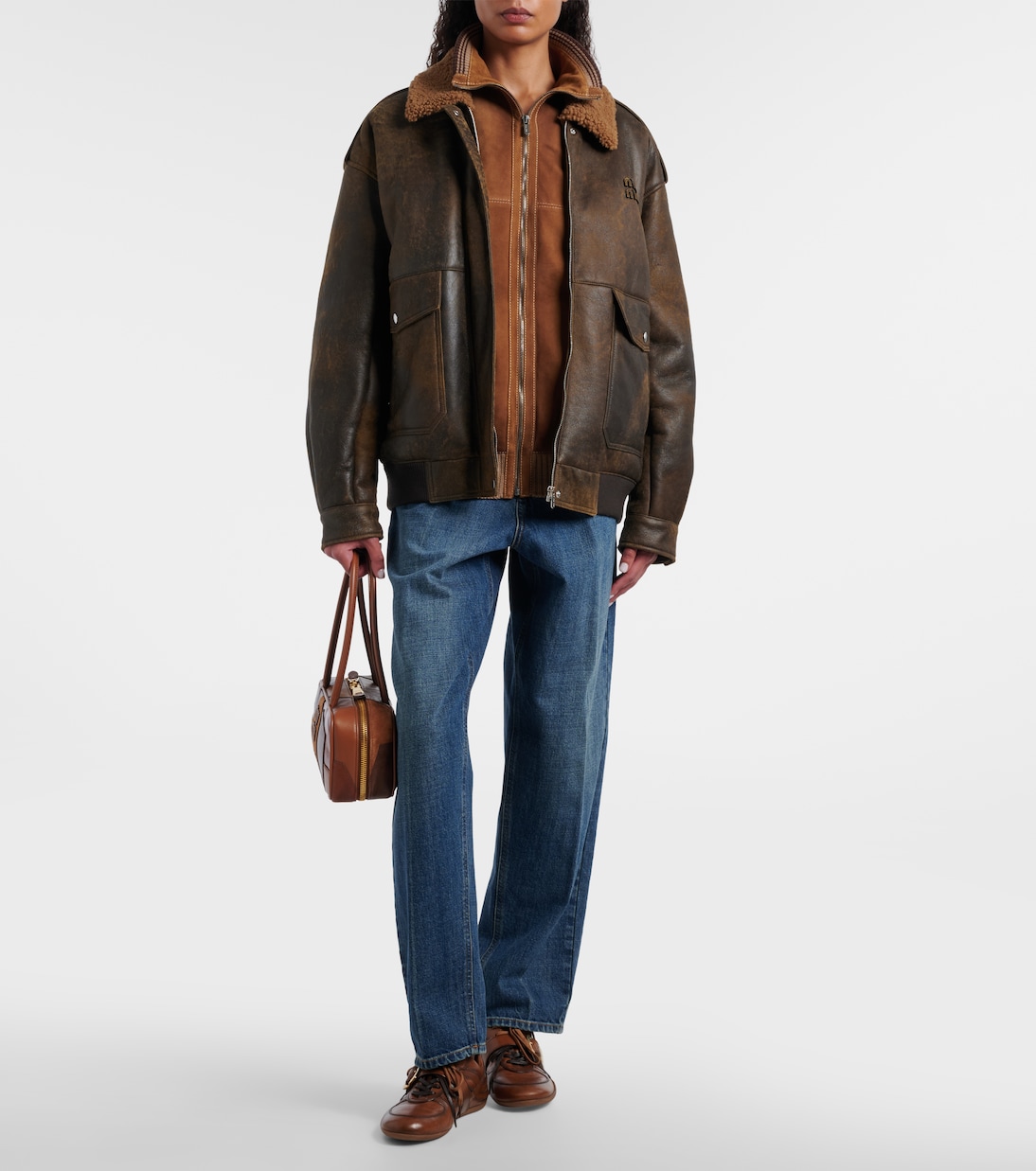 Beau Small leather top-handle bag | Miu Miu