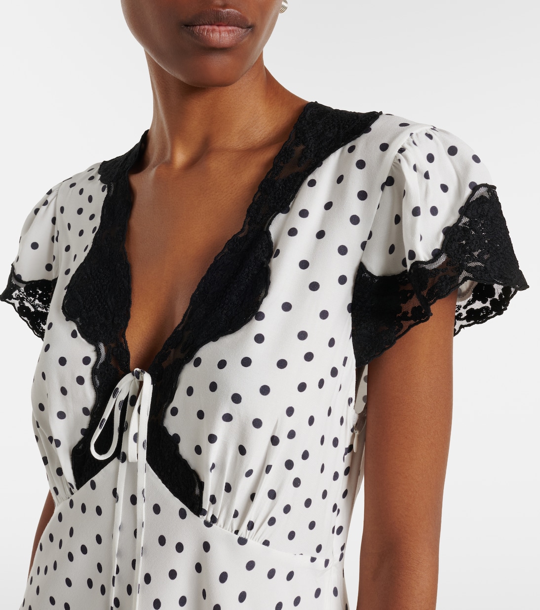 Minikleid mit Spitze | Rixo